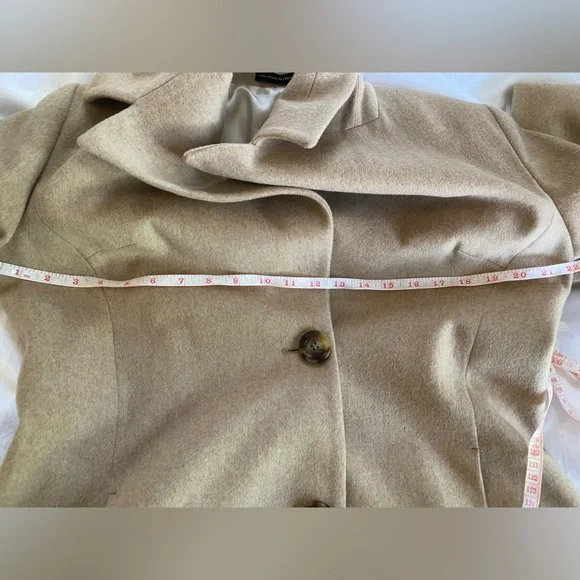 Capolavoro Loro Piana fabric Women'sVIGIN WOOL COAT CAMEL SZ -IT44 8US - Picture 11 of 12